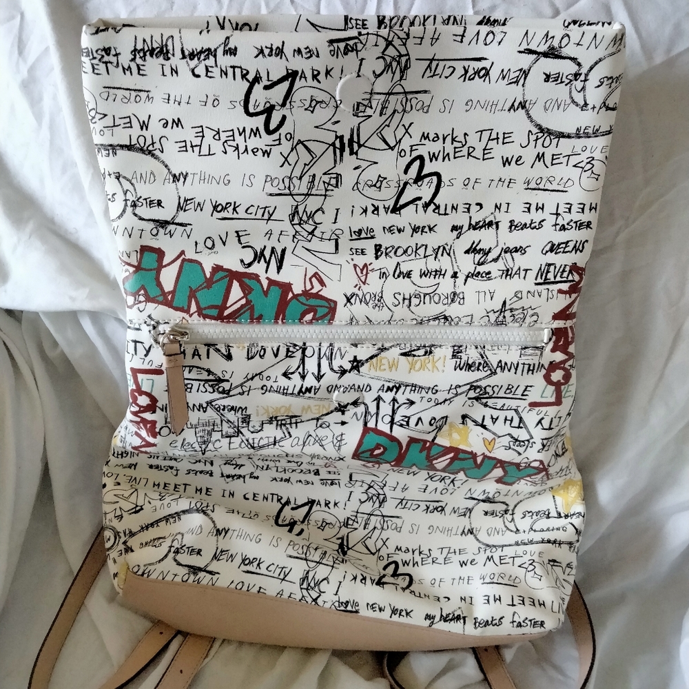 DKNY graffiti purse